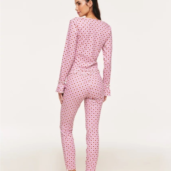 Adore Me Pajama Set in Pink and Red - Picture 14 of 15